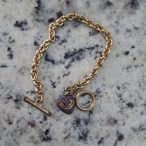 Juicy Couture Purple Heart Bracelet